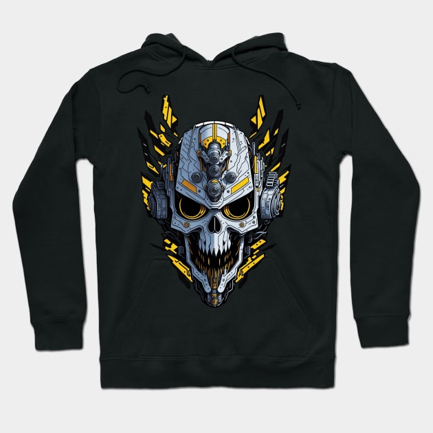 Mecha Skull S03 D97 Hoodie by Houerd